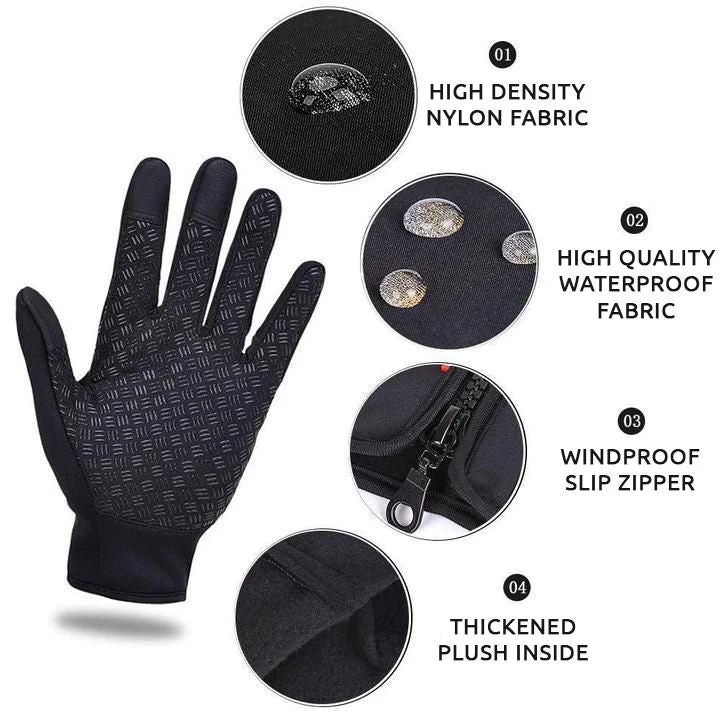 Thermal Gloves, Unisex Touch Screen Winter Gloves